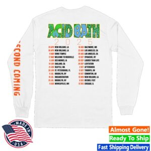 kenny Acid Bath Merch Store White Tour Long Sleeve kenny Acid Bath Merch Store White Tour Long Sleeve