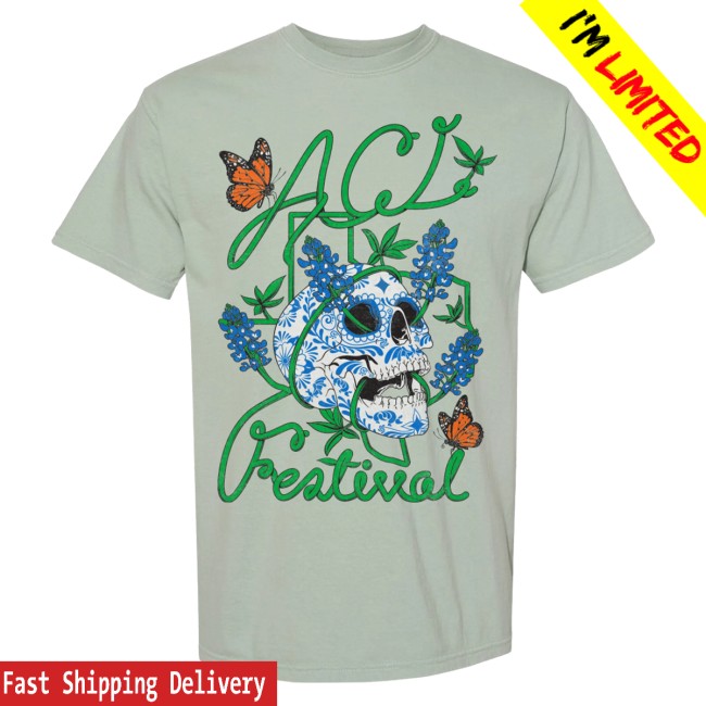 kenny Acl Music Festival Store Merch Bluebonnet Skull Lineup Tee0 kenny Acl Music Festival Store Merch Bluebonnet Skull Lineup Tee0