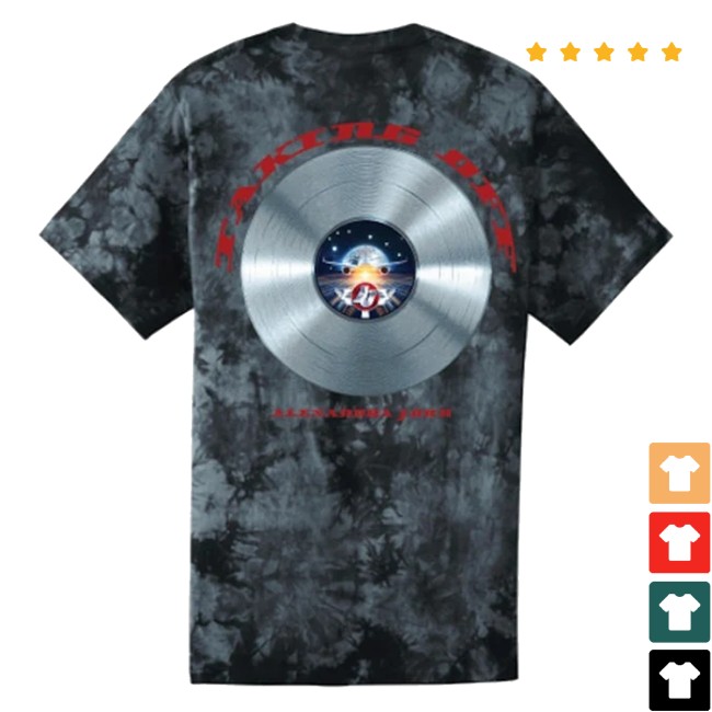 kenny Alexandra John Music Merch Taking Off Shirt Black Tie Dye Limited Edition kenny Alexandra John Music Merch Taking Off Shirt Black Tie Dye Limited Edition