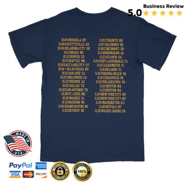 kenny All Time Low Merch Store All Time Low Tiger Dateback Tee