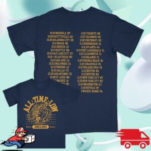 kenny All Time Low Official Store All Time Low Tiger Dateback Shirt kenny All Time Low Official Store All Time Low Tiger Dateback Shirt