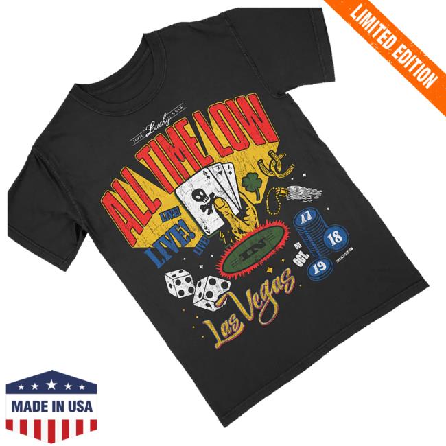 kenny All Time Low Official Store I Got Lucky Saw Atl Live In Vegas Shirts kenny All Time Low Official Store I Got Lucky Saw Atl Live In Vegas Shirts