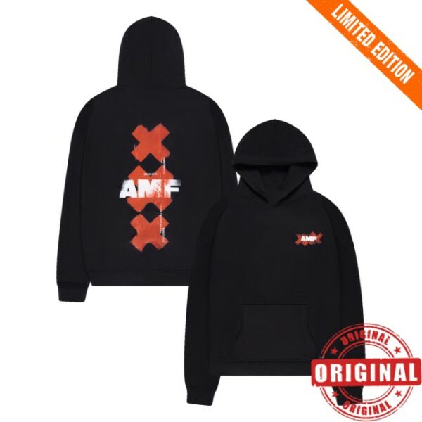 kenny Amf Merch Store Amf Red Crosses Hoodie 2025ss