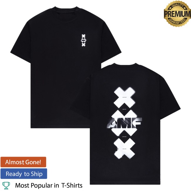 kenny Amf Merch Store Amf White Crosses Shirt 2025ss kenny Amf Merch Store Amf White Crosses Shirt 2025ss