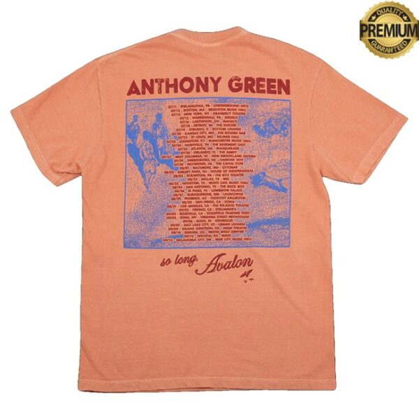 kenny Anthony Green Merch So Long Avalon Tour Shirt1