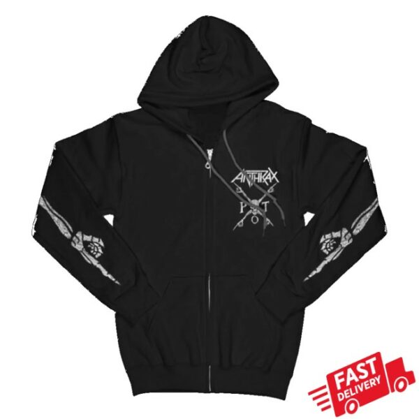 kenny Anthrax Store Merch Persistence Of Time Zip Hoodied