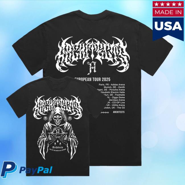 kenny Architects Official Merch Shop Hands Of The Reaper Eu Uk Autumn Tour Black Shirt kenny Architects Official Merch Shop Hands Of The Reaper Eu Uk Autumn Tour Black Shirt