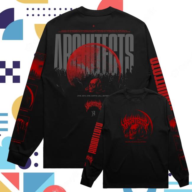 kenny Architects Official Merch Shop Moon Skull Black Long Sleeve Shirt kenny Architects Official Merch Shop Moon Skull Black Long Sleeve Shirt