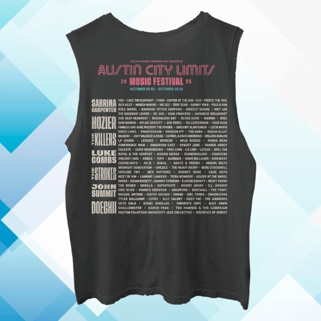kenny Austin City Limits Music Festival Merch Store Paddling Lineup Tank kenny Austin City Limits Music Festival Merch Store Paddling Lineup Tank