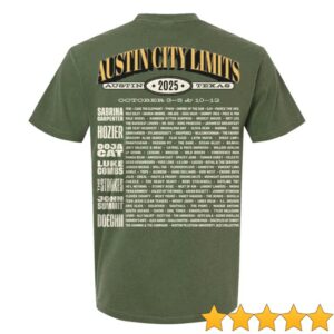 kenny Austin City Limits Music Festival Merch Store Records Lineup Tee kenny Austin City Limits Music Festival Merch Store Records Lineup Tee