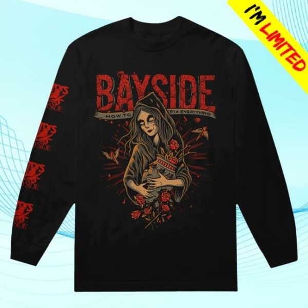 kenny Bayside Merch Shop Fix Everything Black Long Sleeve Shirt