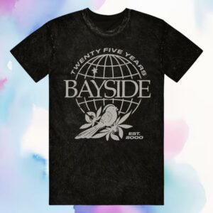 kenny Bayside Merch Shop Globe Black Mineral Wash Shirt