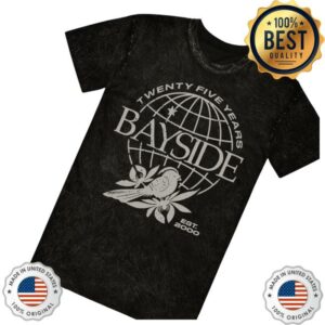 kenny Bayside Merch Shop Globe Black Mineral Wash Shirte