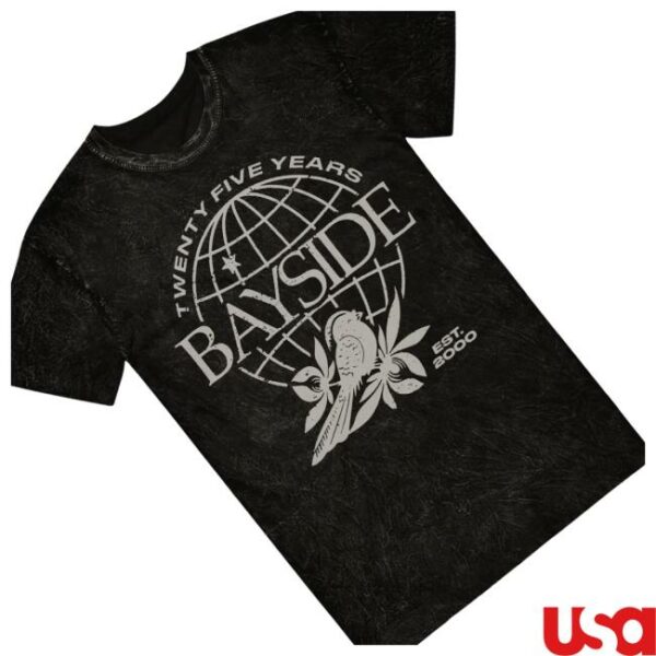 kenny Bayside Merch Shop Globe Black Mineral Wash Shirtw