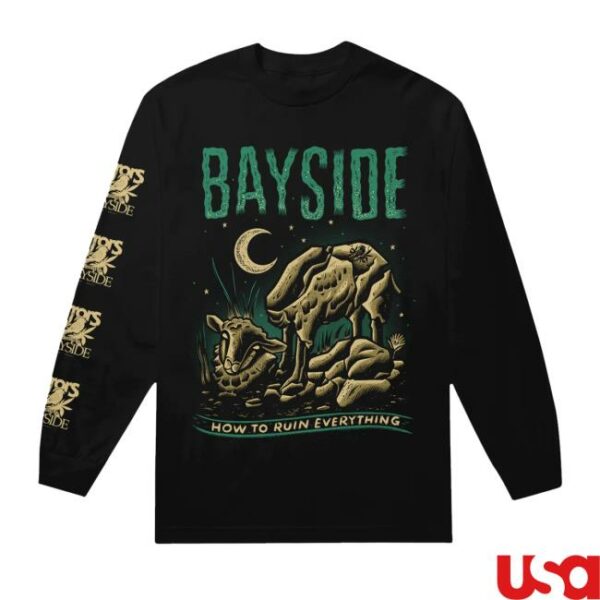 kenny Bayside Merch Shop Ruin Everything Black Long Sleeve Shirt