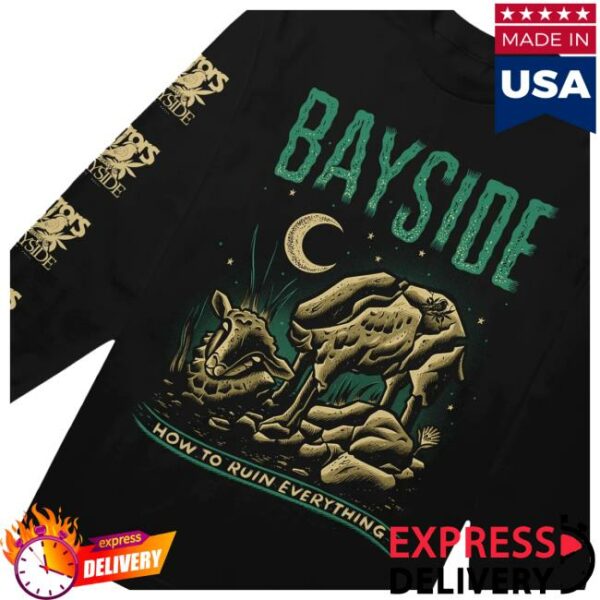 kenny Bayside Merch Shop Ruin Everything Black Long Sleeve Shirtw