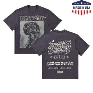 kenny Bbcicecream Store Merch Icecream Money On My Mind Tee Charcoalss