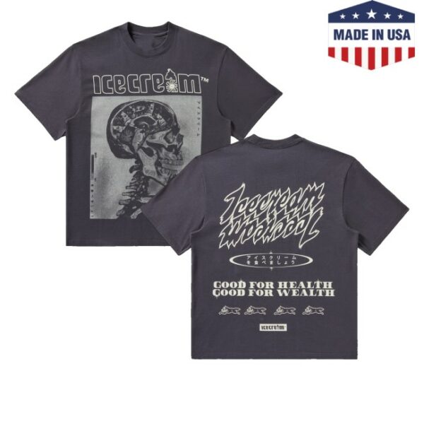 kenny Bbcicecream Store Merch Icecream Money On My Mind Tee Charcoalss