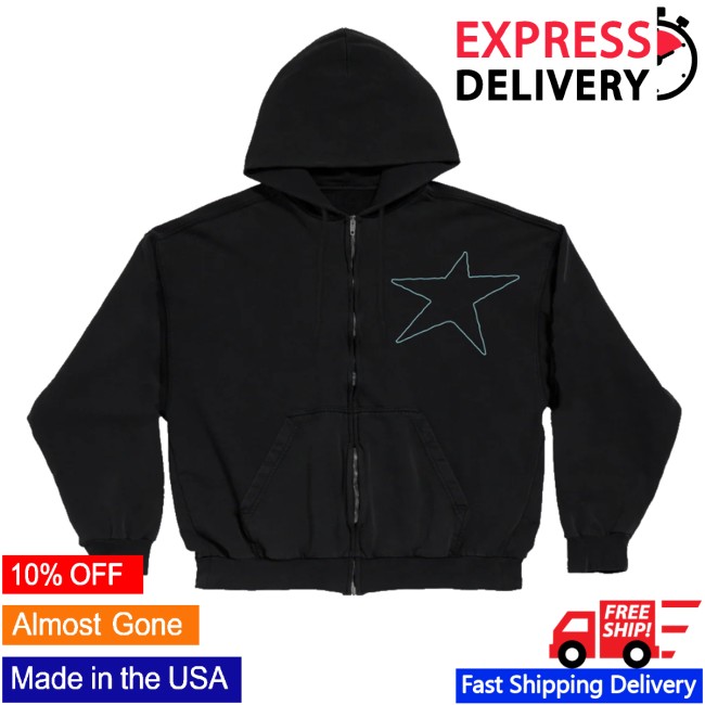 kenny Beabadoobee Merch Store Star Zip Hoodie kenny Beabadoobee Merch Store Star Zip Hoodie