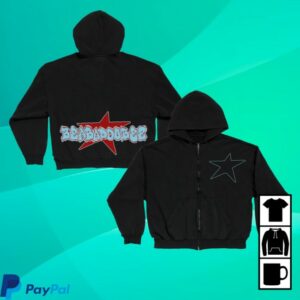 kenny Beabadoobee Merch Store Star Zip Hoodiess kenny Beabadoobee Merch Store Star Zip Hoodiess
