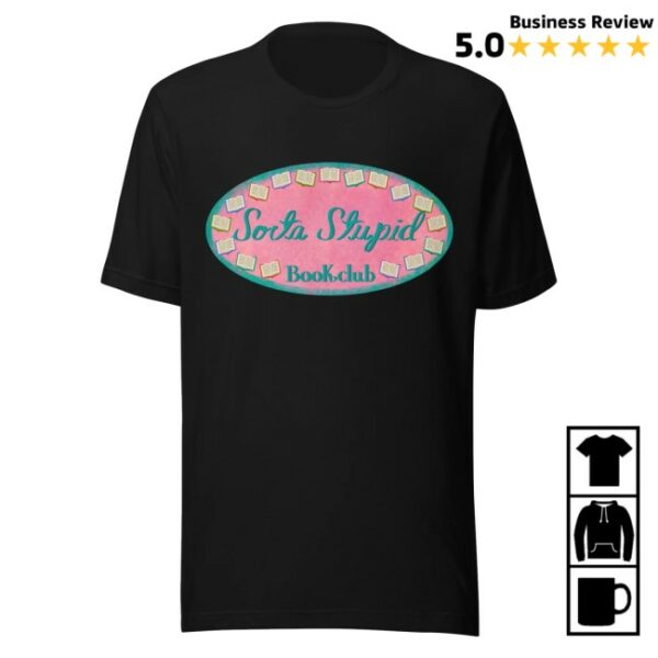 kenny Billy Ends The World Merch Sorta Crafty Pastel Book Club Black Shirt