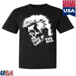 kenny Billy Idol Merch Shop Billy Skull Black Shirt kenny Billy Idol Merch Shop Billy Skull Black Shirt