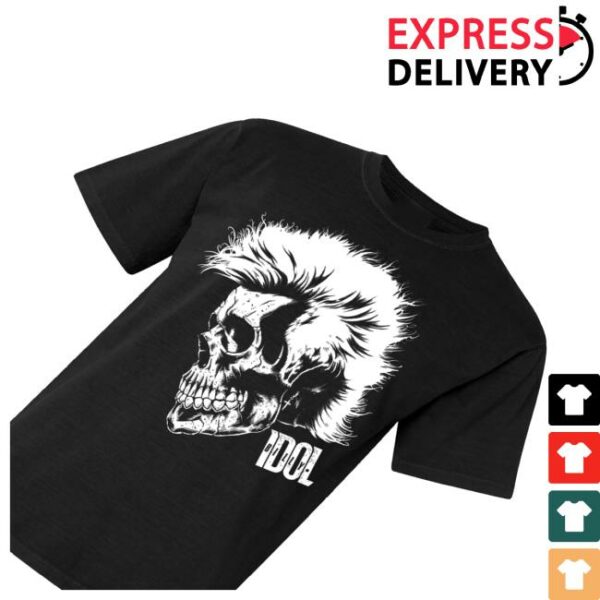 kenny Billy Idol Merch Shop Billy Skull Black Shirt4