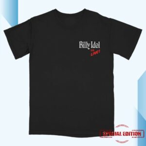 kenny Billy Idol Store Merch Live 25 Tour Black Shirt kenny Billy Idol Store Merch Live 25 Tour Black Shirt