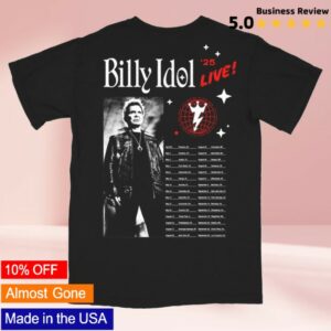 kenny Billy Idol Store Merch Live 25 Tour Black Shirt0 kenny Billy Idol Store Merch Live 25 Tour Black Shirt0