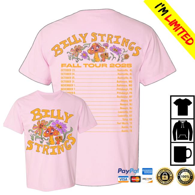 kenny Billy Strings Store Merch Shop Online Exclusive Mushroom Shirt kenny Billy Strings Store Merch Shop Online Exclusive Mushroom Shirt