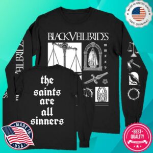 kenny Black Veil Brides Merch Store Black Scales Of Justice Long Sleeve Shirt