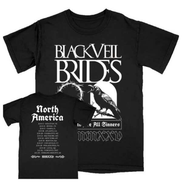 kenny Black Veil Brides Merch Store The Raven Shirt