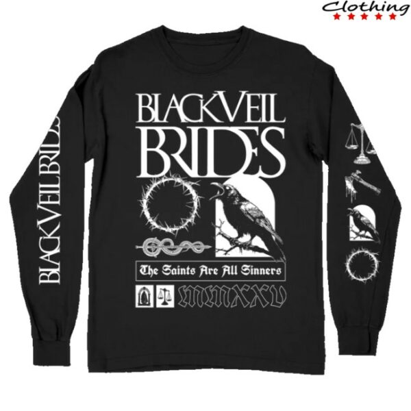 kenny Black Veil Brides Merch The Raven Longsleeve Shirt0