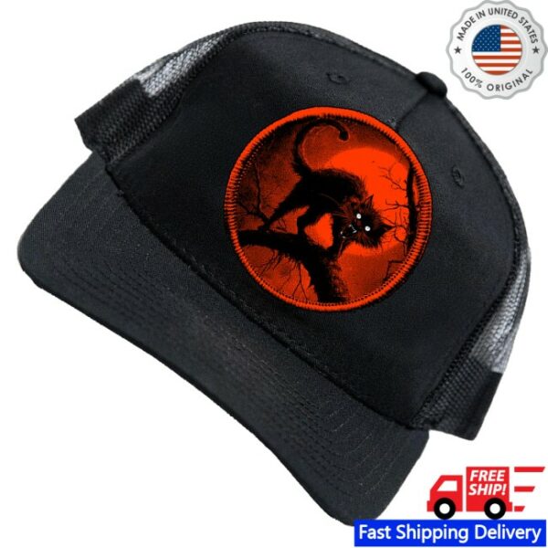 kenny Blackcraft Clothing Merch Halloween Cat Trucker Hat0