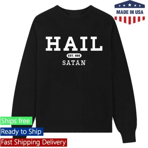 kenny Blackcraft Store Merch Hail Satan Collegiate Sweatshirt