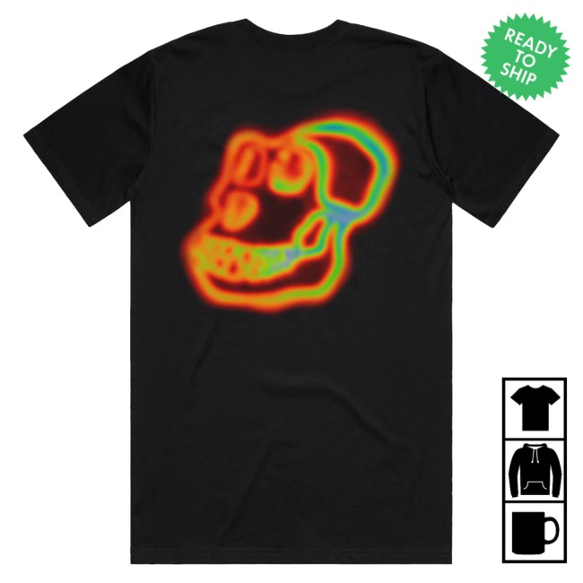 kenny Bored Ape Yacht Club Store Merch Ape Heatmap Tee1 kenny Bored Ape Yacht Club Store Merch Ape Heatmap Tee1