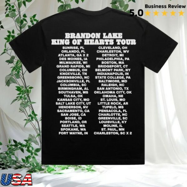 kenny Brandon Lake Merch Store Koh Portrait Tour Shirt