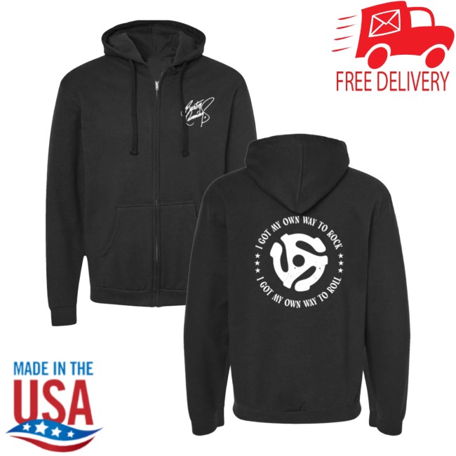 Burton Cummings Store Merch My Own Way To Rock Full-Zip Hoodie - Graphic Design Prints