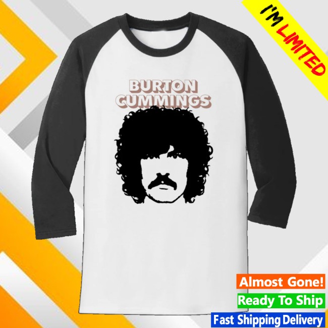 Burton Cummings Store Merch Portrait Raglan Shirt - Graphic Design Prints
