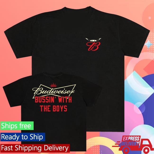 kenny Bussin With The Boys Store Merch Shop Bussin X Budweiser Bow Tie Shirt kenny Bussin With The Boys Store Merch Shop Bussin X Budweiser Bow Tie Shirt