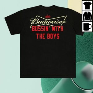 kenny Bwtb Merch Store Bussin X Budweiser Bow Tie Tee Black kenny Bwtb Merch Store Bussin X Budweiser Bow Tie Tee Black