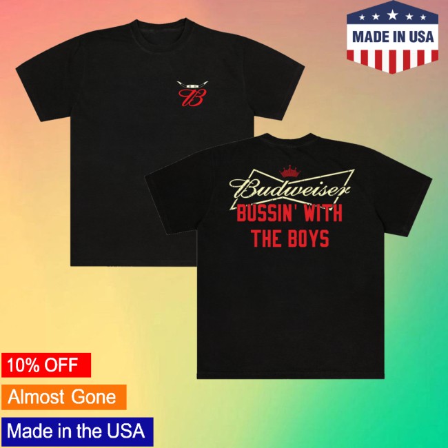 kenny Bwtb Merch Store Bussin X Budweiser Bow Tie Tee Blackss kenny Bwtb Merch Store Bussin X Budweiser Bow Tie Tee Blackss