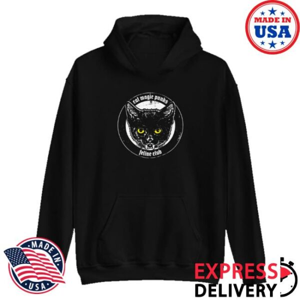 kenny Cat Magic Punks Merch Shop Halloween 2025 Feline Club Pullover Hoodie