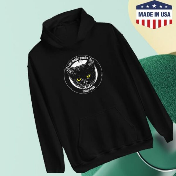 kenny Cat Magic Punks Merch Shop Halloween 2025 Feline Club Pullover Hoodied