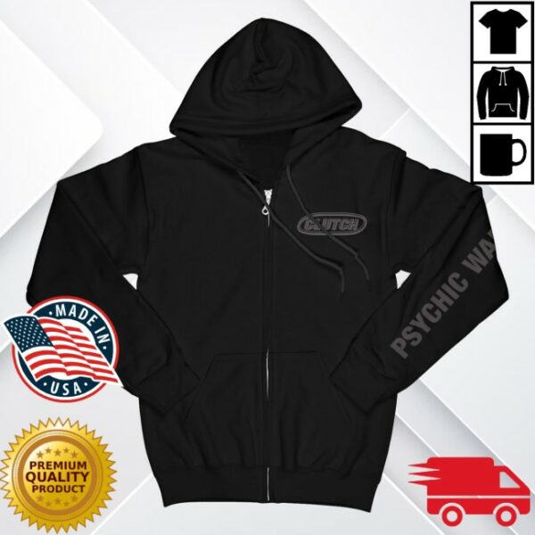kenny Clutch Merch Store Psychic Warfare Negative Zip Up Hoodie