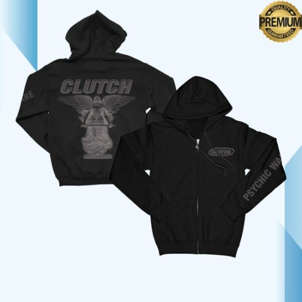 kenny Clutch Merch Store Psychic Warfare Negative Zip Up Hoodiess