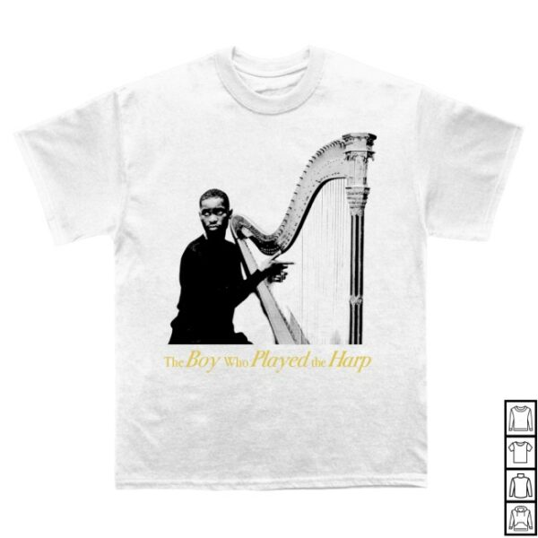 kenny Cold Prints Merch Dave The Boy Who Played The Harp Tour Shirt White