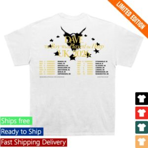 kenny Cold Prints Merch Dave The Boy Who Played The Harp Tour Shirt White1 kenny Cold Prints Merch Dave The Boy Who Played The Harp Tour Shirt White1