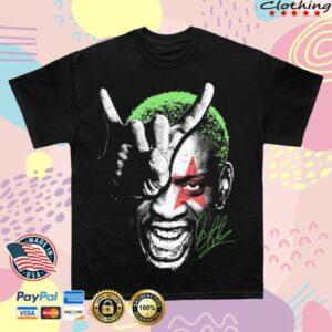 kenny Cold Prints Merch Dennis Rodman Horns Shirt