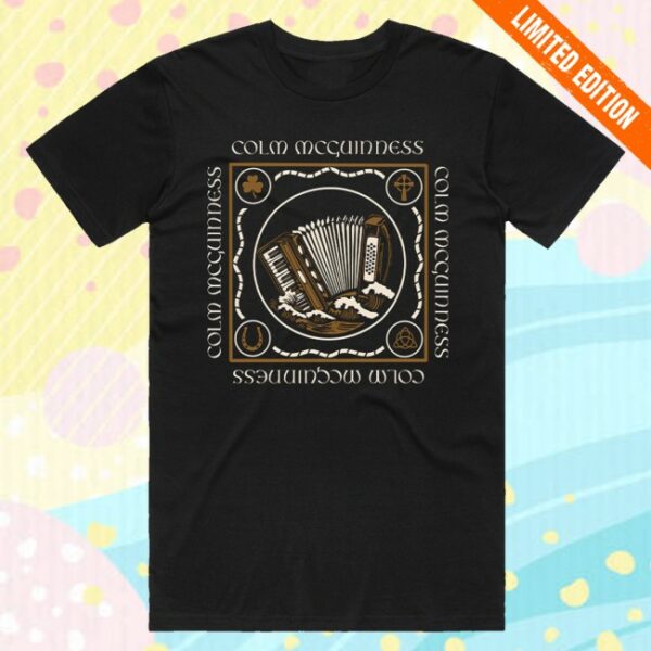 kenny Colm Mcguinness Merch Accordian Shirt Black